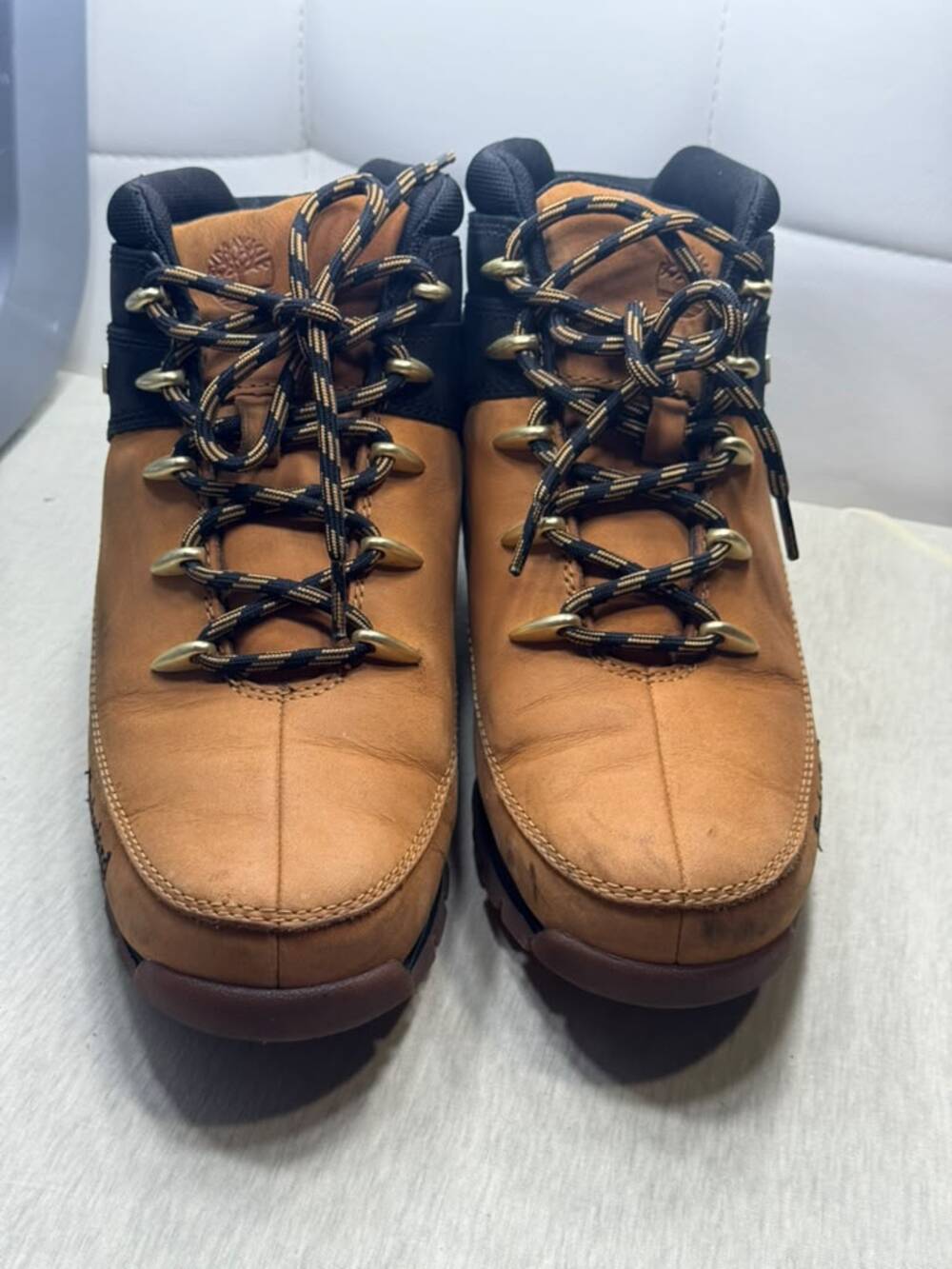 Timberland Euro Sprint Hiker Men's Size 8.5 Wheat Black Boots A1NHJ